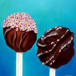 Gelato al Cioccolato olio su tela 80x80